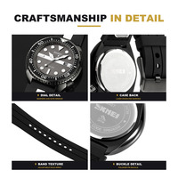 Montre analogique SKMEI 2007 tendance pour hommes adultes, résistante à l'eau jusqu'à 30 m, idéale pour la randonnée quotidienne et les rassemblements sociaux décontractés