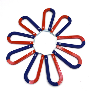 Paardenschoenmagneten Rood En Blauw Geschilderd Alnico Educatieve Magneet Voor Leermiddel - Product Image 6