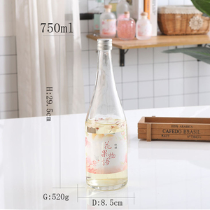 Wholesale <strong>187ml</strong> 350ml 500ml 750ml Transparent <strong>champagne</strong> Glass <strong>Bottle</strong> Red Wine <strong>Bottle</strong> with Screw Cover - Product Image 6