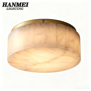 Modern Marble Ceiling Lamp With Adjustable Switch 220V Compatible Eye-Caring <b>LED</b> for Bedroom & Foyer Villas HM-ZZ-8201 Modern De - Product Image 1