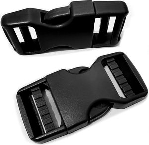 Khóa 1 "rộng bên trong, nhanh chóng bên phát hành khóa cho 1 inch/25mm Webbing dây đai, nhiệm vụ nặng nề nhựa khóa kép điều chỉnh - Product Image 1