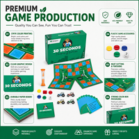 Fabricant en gros sur mesure de jeux de société éducatifs personnalisés pour enfants, en plastique, avec des pièces de jeu de 30 secondes, pour la famille