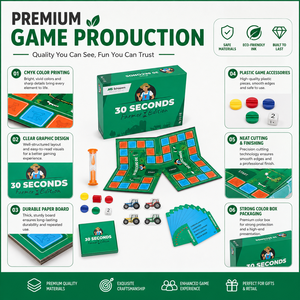 Fabricant en gros sur mesure de jeux de société éducatifs personnalisés pour enfants, en plastique, avec <span class=keywords><strong>des</strong></span> pièces de <span class=keywords><strong>jeu</strong></span> de 30 secondes, pour la famille - Product Image 1