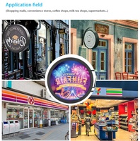 Affichage numérique Hd Circle Modern Nouveau design Panneau circulaire de forme ronde Écran de cercle Affichage du logo à led