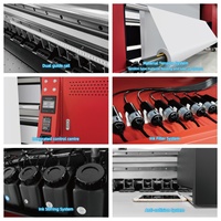 Impresora UV Rollo a Rollo I3200 de 3/4 Cabezales y 3.2m, Precio de Fábrica, Plotter de 8 Colores para Impresión de Pancartas, Papel Tapiz y Películas Reflectantes