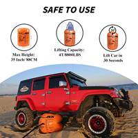 Cric pneumatique gonflable 4 tonnes 4x4 tout-terrain pour voiture, modèle 4933 Orange Air Jack, vente en gros directe usine, levage facile