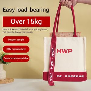 Customized logo Modern Fashion Three-dimensional Large Capacity Eco Friendly Foldable Sturdy Canvas <b>Tote</b> <b>Bag</b> for Women - Product Image 2