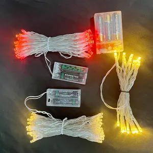 Waterproof IP44 Festoon Festival Holiday Lighting PVC Christmas Decorations LED String Light Battery Operated