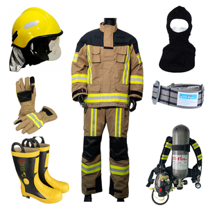 EN469 Nomex Aramide <span class=keywords><strong>Pompier</strong></span> Costume <span class=keywords><strong>Pompier</strong></span> Uniforme Costumes Lutte Contre L'incendie Costume <span class=keywords><strong>Pompier</strong></span> Costume Vêtements SCBA PPE - Product Image 6