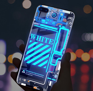 Lampu Kilat LED Panggilan Masuk Tas Ponsel Mode Lampu Kontrol Suara Casing Ponsel untuk Samsung iPhone 14 Casing Ponsel - Product Image 5