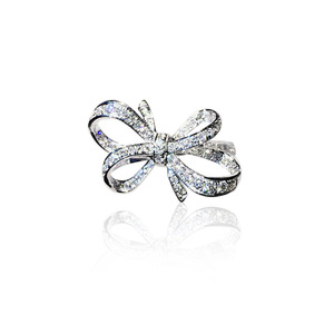 Anello alla Moda con Fiocco, Design Minimalista ed Elegante a Farfalla, Gioiello Romantico da Donna per Uso Quotidiano - Product Image 4