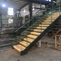 Escalera Personalizada para Proyectos Residenciales, Comerciales y Hoteleros, Exportación a Granel, Directo de Fábrica en China