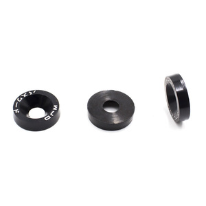 Juego de 8 arandelas de aluminio para marco de matrícula, accesorios decorativos para modificación de automóviles - Product Image 1