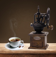 NIBU petit moulin à expresso manuel Portable, Machine à café en bois, moulin à café en bois Antique