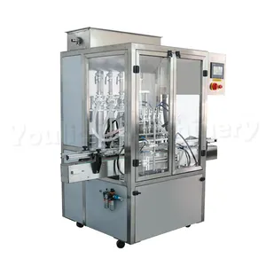 ST4T-4G Automatic Servo Motor Pump 4 Nozzle Piston Hot Paste Filling Machine with Heating and Mixing