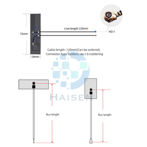 4G + GPS 2 trong 1 FPC ăng ten linh hoạt 700-2700Mhz 15cm định vị điều Hướng Nội Bộ 3G GSM LTE 2 trong 1 ăng ten - Product Image 4