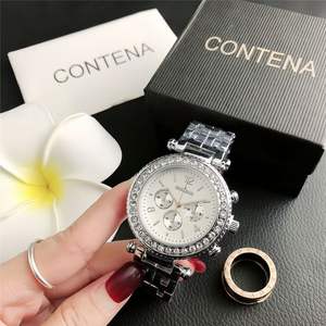 Reloj de lujo con logo, reloj de pulsera de lujo para mujer estilo hip hop, reloj de pulsera deportivo personalizado en oferta, reloj de cuarzo de alta calidad para mujer - Product Image 1