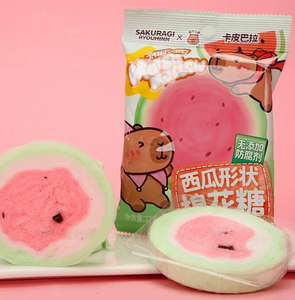 Delicioso Snack de Malvavisco con Forma de Sandía de Capibara de Alta Calidad y Popular en Asia, 12g - Product Image 5