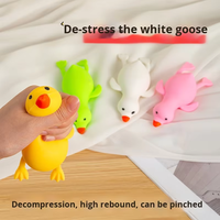 Gros Drôle Doux Canard Fidget Jouets Extensible Animal Squeeze Soulagement Du Stress pour Enfants Adultes TPR Matériel pour Âge 5-7 Ans