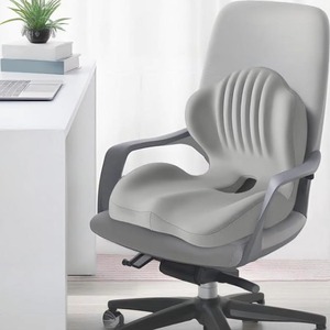 Cojín Ergonómico de Espuma Viscoelástica Tejida para Silla de Oficina, Soporte Lumbar, Alivio del Estrés, Funda Extraíble y Lavable para Uso en Auto y Hogar - Product Image 6