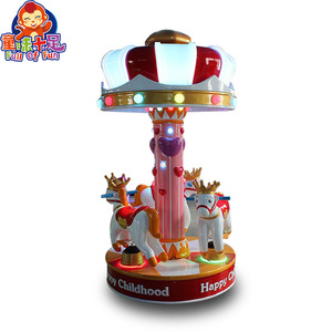 Venta caliente <span class=keywords><strong>3</strong></span> personas caballo carrusel paseos <span class=keywords><strong>comprar</strong></span> atracciones moneda/muestra juego para los niños - Product Image 4