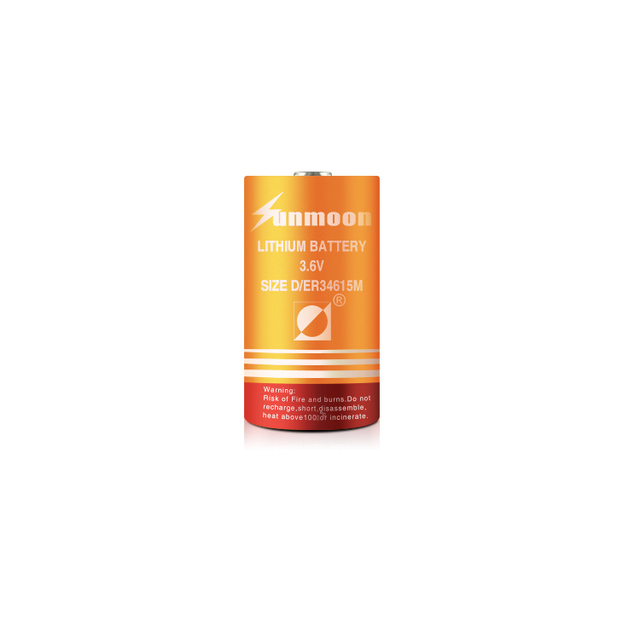 Size D ER34615M 3.6V 13000mAh Lithium Thionyl Chloride (Li-SOCl2) Battery Spiral Type for Toys Lot Security Storage Tracking