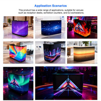 Comptoir de DJ LED étanche, mur vidéo flexible incurvé, table de bar DJ pour boîte de nuit, salon, scène P2.5