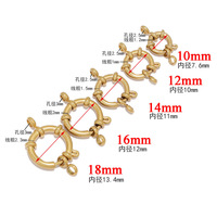 Accessoires de bijoux en acier inoxydable plaqué or 18 carats fermoir à ressort boucle de homard pour colliers composants de recherche de bijoux