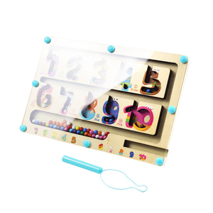 Juguete Educativo Temprano <span class=keywords><strong>de</strong></span> Madera: Laberinto <span class=keywords><strong>de</strong></span> Animales y Dinosaurios, Juego <span class=keywords><strong>de</strong></span> Contar y Clasificar Colores, Juego <span class=keywords><strong>de</strong></span> Mover Cuentas, Control <span class=keywords><strong>de</strong></span> Lápiz para Niños - Product Image 3