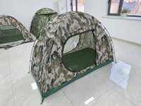 Tente de camping portable, imperméable, camouflage/verte, pour une personne, pour activités de plein air