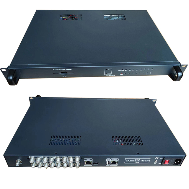 Digital Satellite Signal Receiver 8-Channel Tuner RF/IP DVB-S2/DVB-T/DVB-T2/DVB-C/ISDBT Modulator FTA High Definition Web-NMS