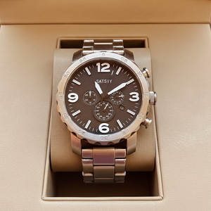 นาฬิกาข้อมือผู้ชาย SATSIY <span class=keywords><strong>JR1353</strong></span> ระบบโครโนกราฟ GMT ควอตซ์ กันน้ำ 100 เมตร หน้าปัดสีดำ สายหนัง สปอร์ต หรูหรา ขายส่ง - Product Image 1