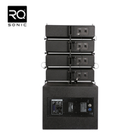 Système de sonorisation Line Array RQSONIC LA412D 1000W avec support pour enceintes Line Array