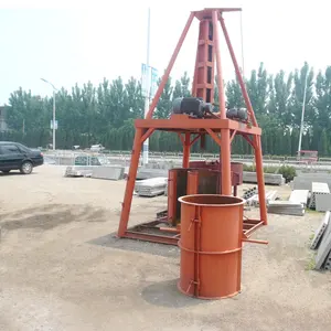 Pequena máquina de tubulação de cimento vertical, máquina de tubulação de concreto para venda quente
