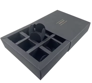 Caja de Regalo Ecológica Personalizada para Chocolates, Caja Rígida de Papel con Separadores en Relieve para <span class=keywords><strong>4</strong></span>, 8 o 12 Piezas, Servicio OEM/ODM para Dulces - Product Image 3