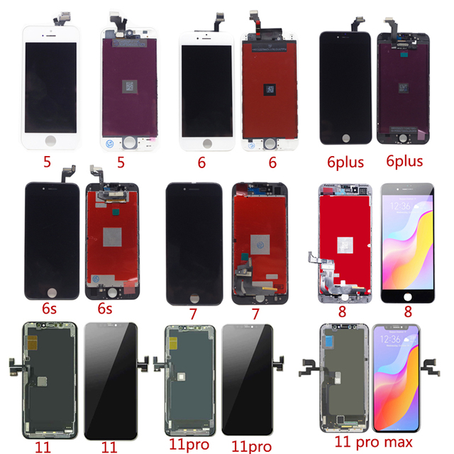 Original Replacement Gx Oled Lcd Display Screen Pantallas De Celulares for iphone 6 6s 7 Plus 8 X Xr Xs Max 11