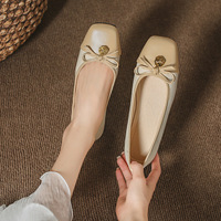Chaussures de poupée grande taille 41-44 vente en gros pour dames femmes ballerines plates avec nœud