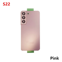 Cache-batterie de remplacement pour S20 S20 Plus S20u S21 S21Plus S21u S22 S22 Plus S22u, boîtier arrière en verre au design barre