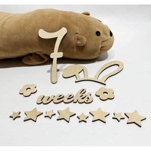 Calendario de madera transfronterizo para bebés, celebraciones de luna llena y 100 días, fotos de cumpleaños, decoraciones, letras en inglés y - Product Image 3