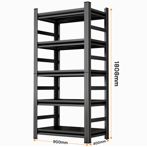 <span class=keywords><strong>Étagère</strong></span>s de cuisine en métal épaissi à 5 niveaux, unité d'<span class=keywords><strong>étagère</strong></span> industrielle en acier, <span class=keywords><strong>étagère</strong></span> de rangement réglable à grande capacité pour la cuisine - Product Image 2