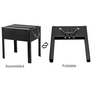 Portable churrasqueira Barbecue Alimentaire Griller Accessoires De Cuisine Pliant Noir Charbon De Bois bbq Grilles En Plein Air - Product Image 4