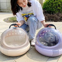 Nouveau design de boîte à air en plastique pour animaux de compagnie Capsule portable sac pour petits animaux de compagnie chenil de voiture pour chats Cage pour animaux de compagnie