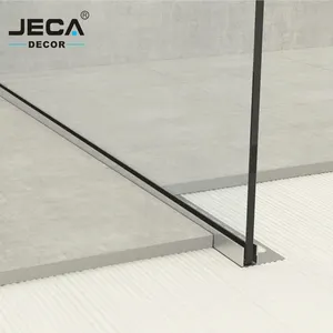 Поставщик Фошань, настенный профиль для душевой кабины JECA для крепления стеклянной стены, U-образный канал 304/316, отделка для плитки из нержавеющей стали