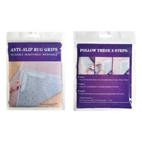 8 pièces autocollants antidérapants renouvelables pour tapis d'escalier en silicone adhésif lavable pour tapis en PU