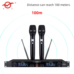 Vocal chuyên nghiệp cầm tay UHF Dual Channel karaoke dinamic mic không dây Microphone hệ thống - Product Image 3
