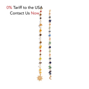 Bijoux pompon tressé chaîne de cheveux Multiple Turquoise cristal <span class=keywords><strong>gravier</strong></span> dreadlocks cheveux accessoires mode coiffure <span class=keywords><strong>pour</strong></span> femmes - Product Image 1