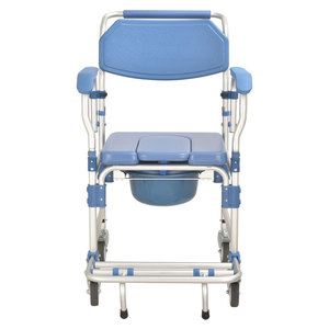 Chaise de toilette à roulettes Wei Yikang avec roues de 4 pouces et freins, chaise d'aide à la mobilité pour personnes âgées à domicile - Product Image 4