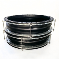 Joint d'expansion en caoutchouc pour canalisation d'eaux usées anti-fuite  Compensateur flexible en caoutchouc anti-corrosion de type à bride