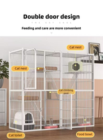 Cage pour chat en fer multicouche de luxe sur mesure 142*54*100cm, design simple, montage facile, écologique, livraison rapide