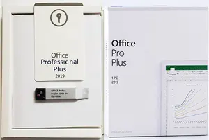 Office 2019 Pro Plus Key 100% Activation Office 2019 Professional Plus Licence avec boîtier DVD USB Package complet
